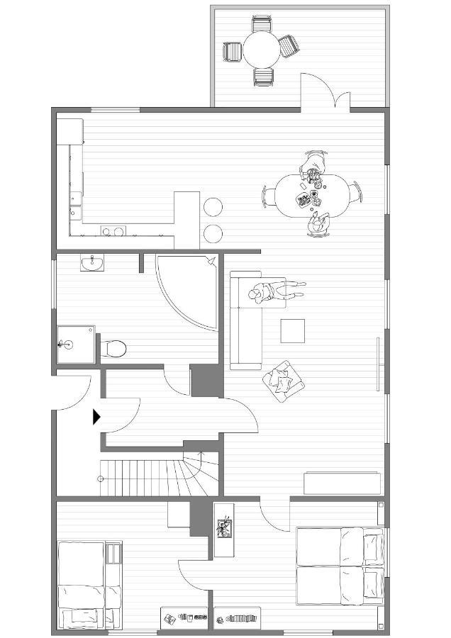 Old School Pa Eidslandet - Exclusive Apartment Экстерьер фото